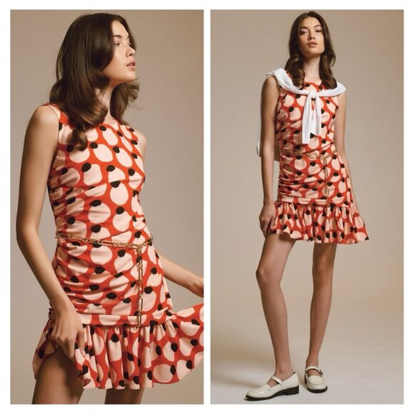 Anthropologie Dresses & Skirts - NWT Anthropologie Hutch Sleeveless Shirred Asymmetrical Ruffle-Hem Dress